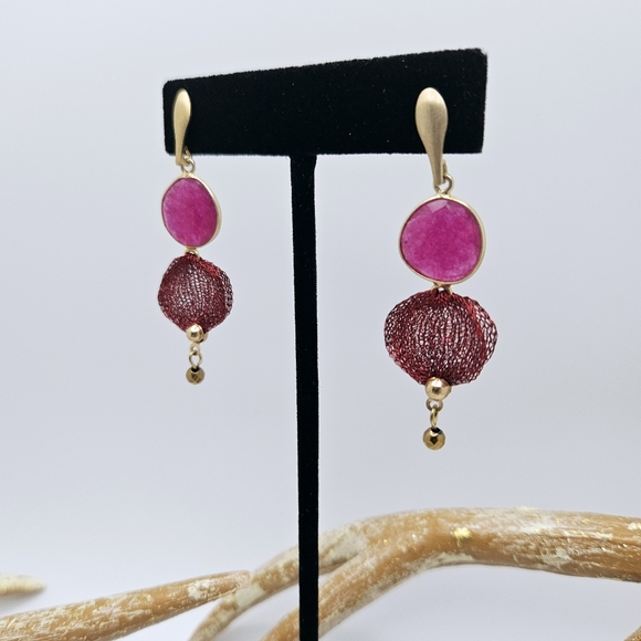 ⭐️ Hand made in Italy natural stone earrings - Picture 6 of 8